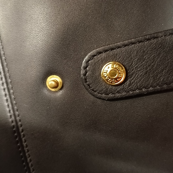 Coach Men's Smooth Black Genuine Leather Briefcase - Picture 7 of 16